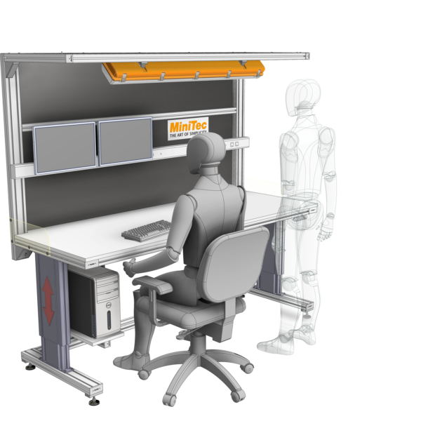 Mesas de trabajo elevables Calidad MiniTec