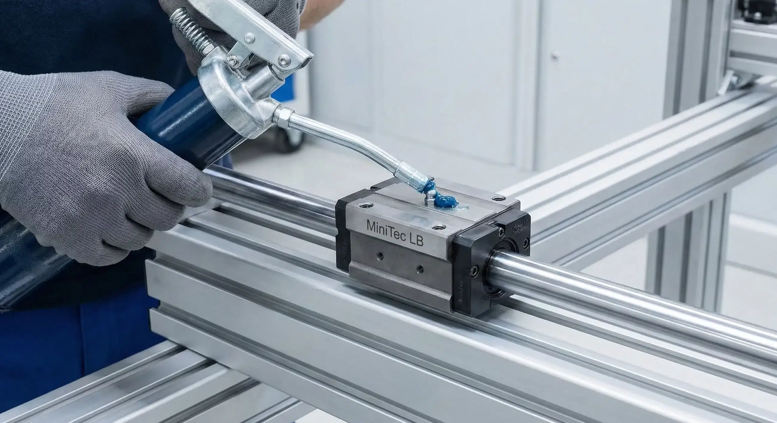 Lubricación y mantenimiento de rodamientos lineales en sistemas de movimiento lineal LB 3 lubricacion rodamiento lineal lb